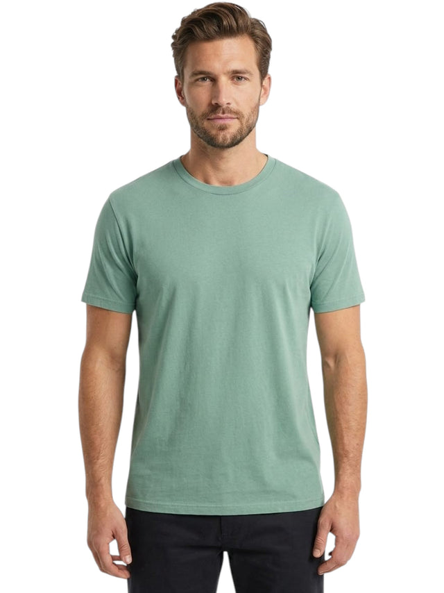 Image for Men's Plain Solid Top,Mint Green