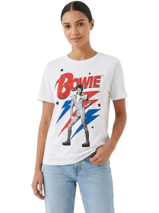 Image for Women's Brand Logo Printed Top,White