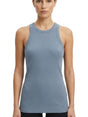 Image for Women's Ribbed Tank Top,Dusty Navy