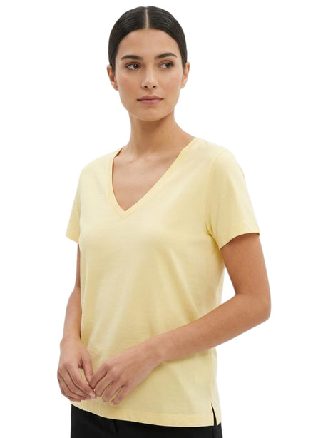 Image for Women's Plain Solid Top,Yellow