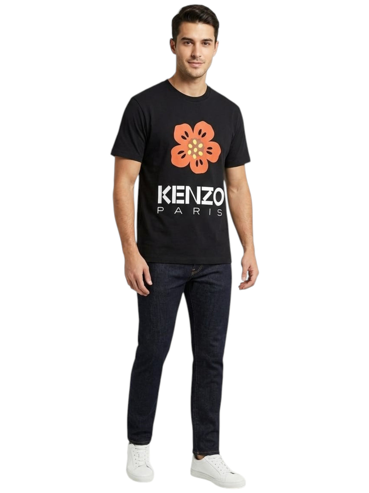 Image for Men's Brand Logo Printed Top,Black