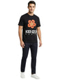 Image for Men's Brand Logo Printed Top,Black
