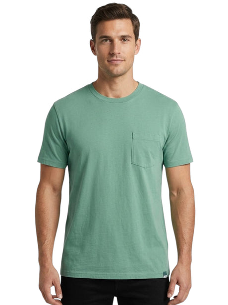 Image for Men's Plain Solid Top,Mint Green