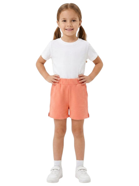 Image for Kids Girl's Plain Solid Short,Coral