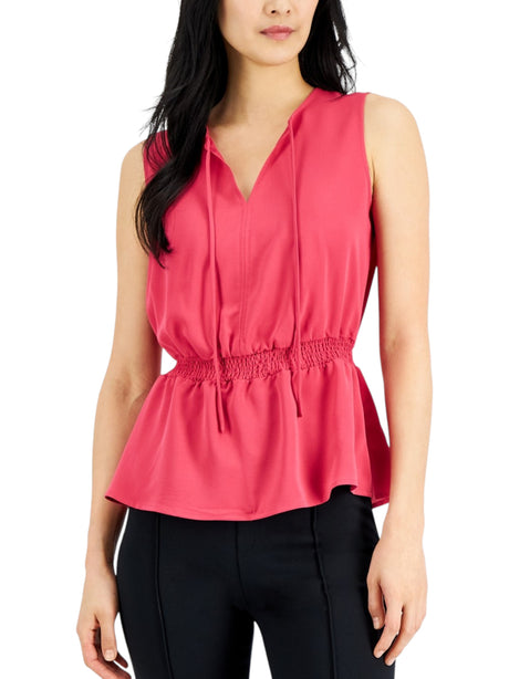 Image for Women's Plain Solid Top,Fauchsia