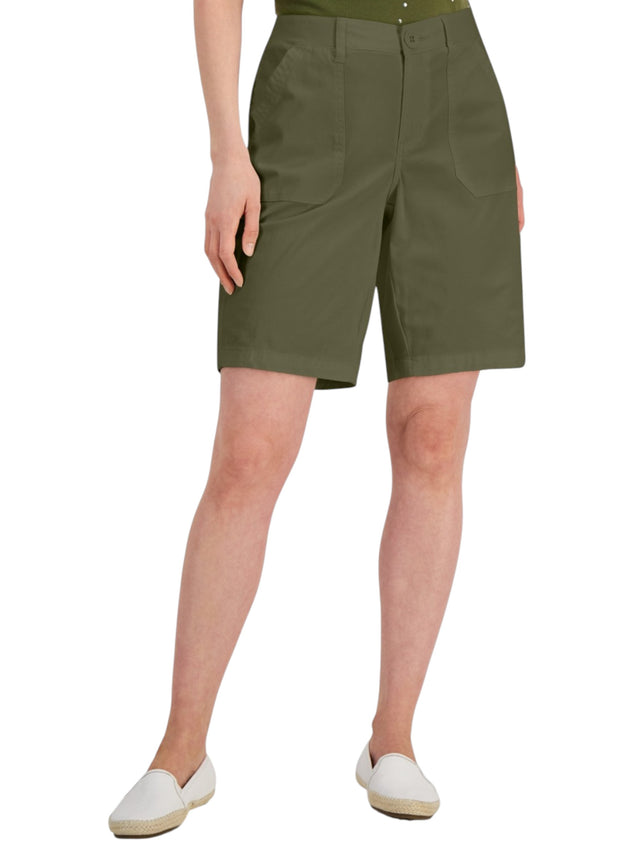 Image for Women's Plain Solid Short,Olive