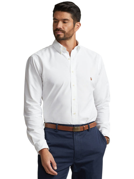 Image for Men's Plain Solid Dress Shirt,White