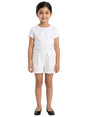 Image for Kids Girl's Plain Open Broderie Anglaise Short,White