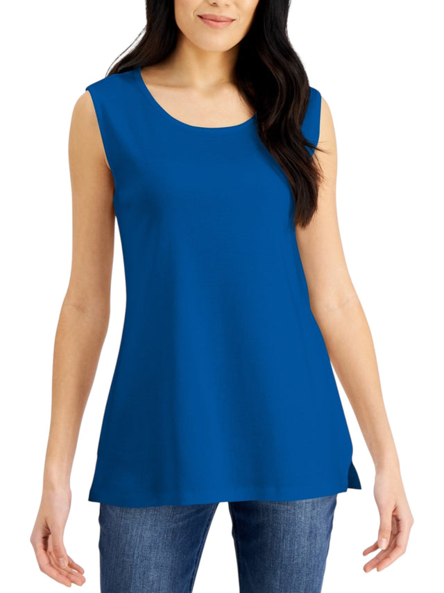 Image for Women's Plain Solid Top,Blue