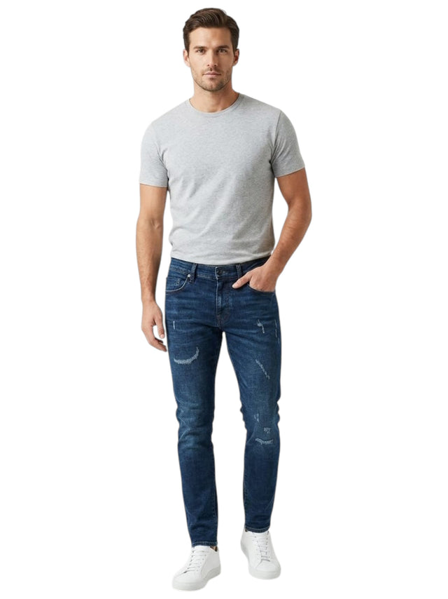 Image for Men's Washed Jeans,Navy