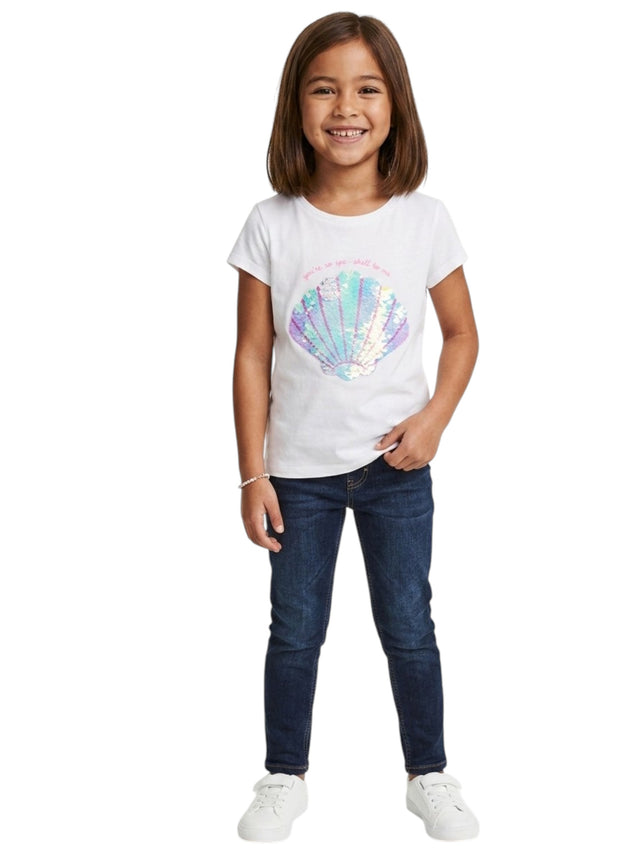 Image for Kids Girl's Sequined Top,White