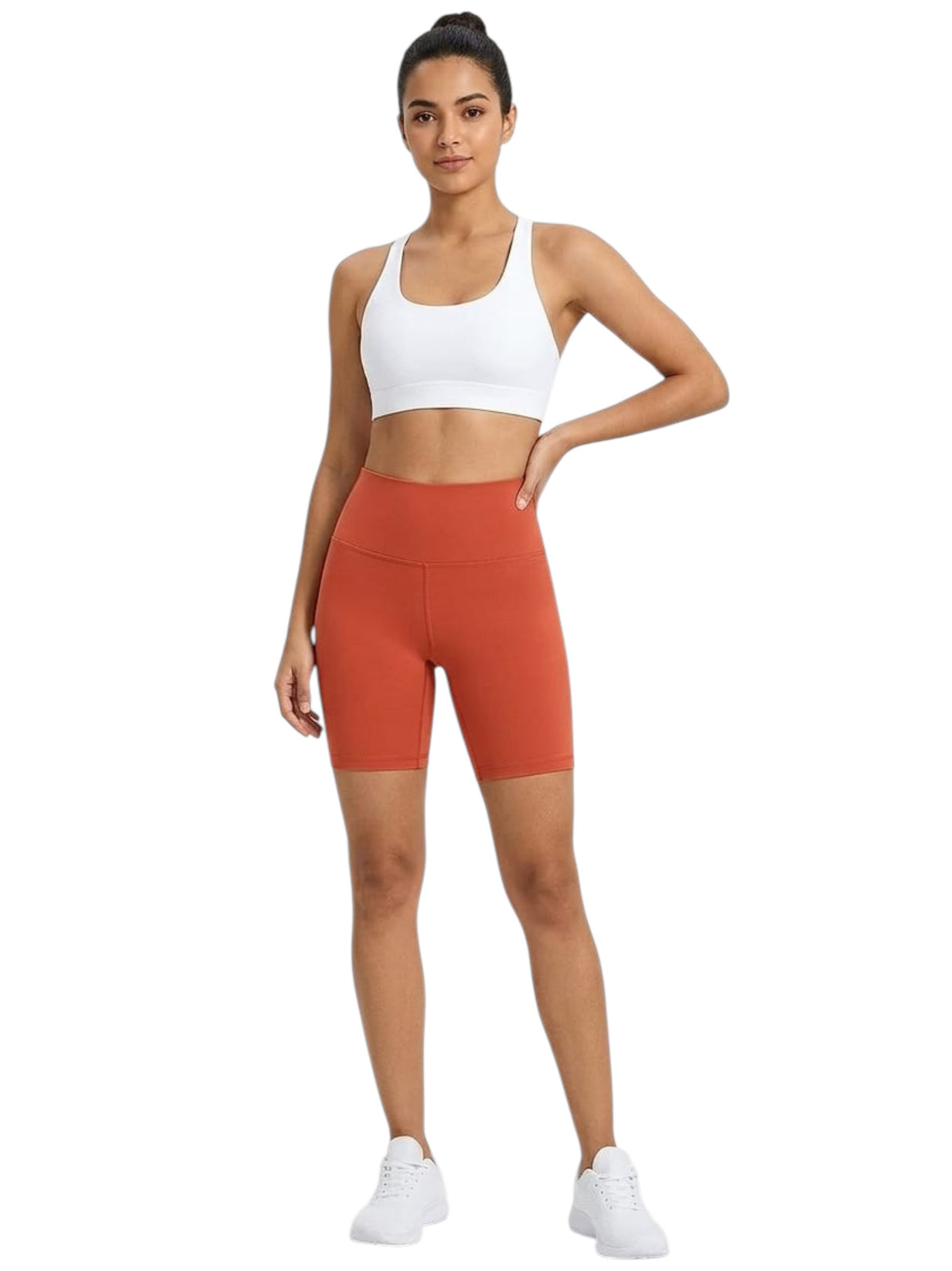 Image for Women's Plain Sport Short,Dark Orange