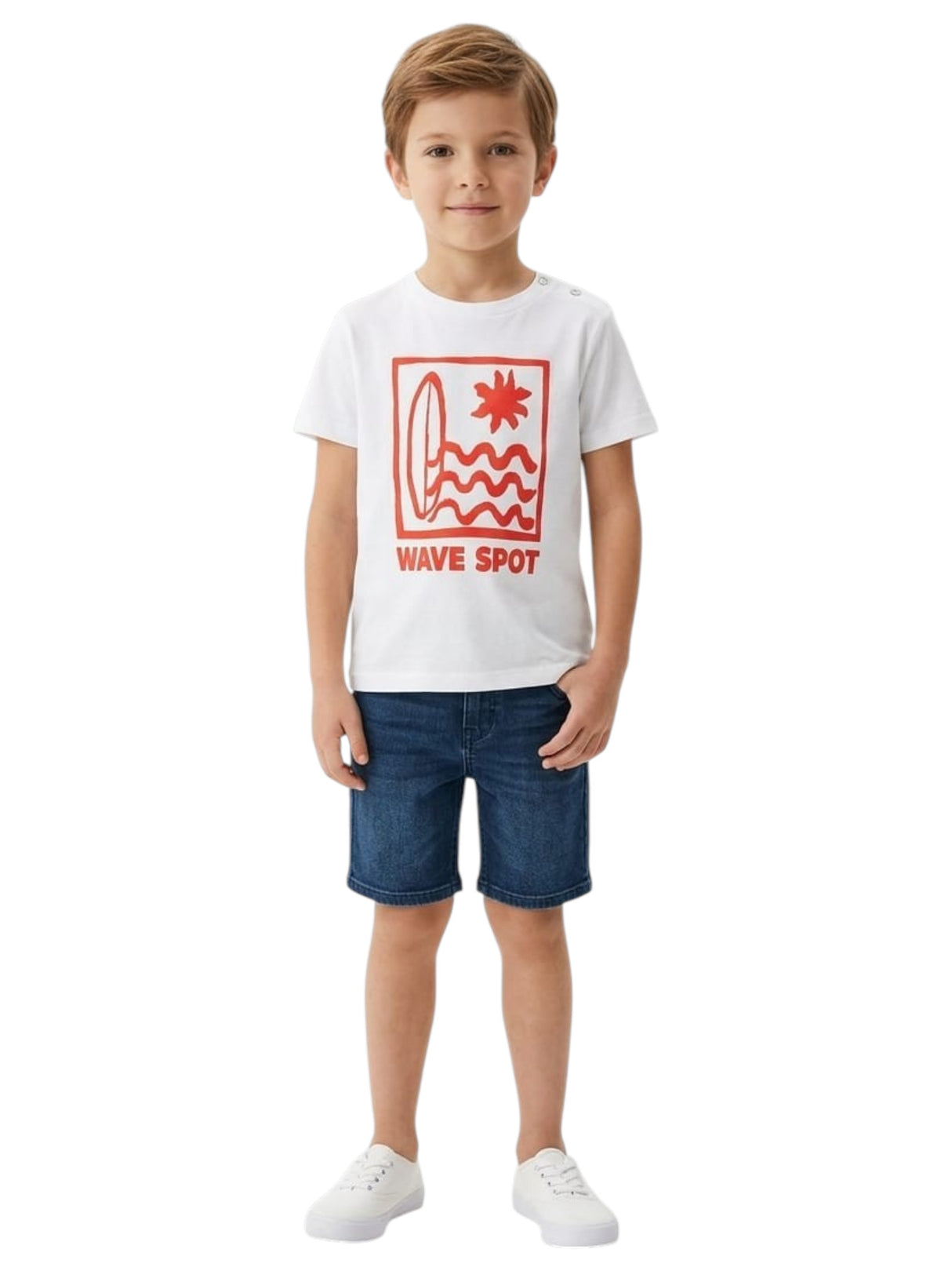 Image for Kids Boy's Printed Top,White
