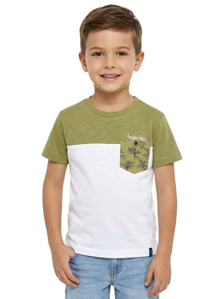 Image for Kids Boy's Colorblocked Top,White