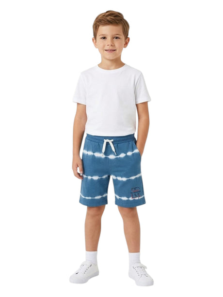 Image for Kids Boy's White Stripped Short,Blue