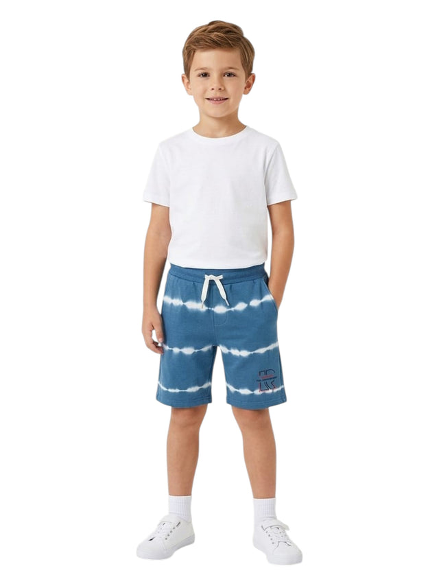 Image for Kids Boy's White Stripped Short,Blue