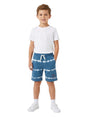Image for Kids Boy's White Stripped Short,Blue