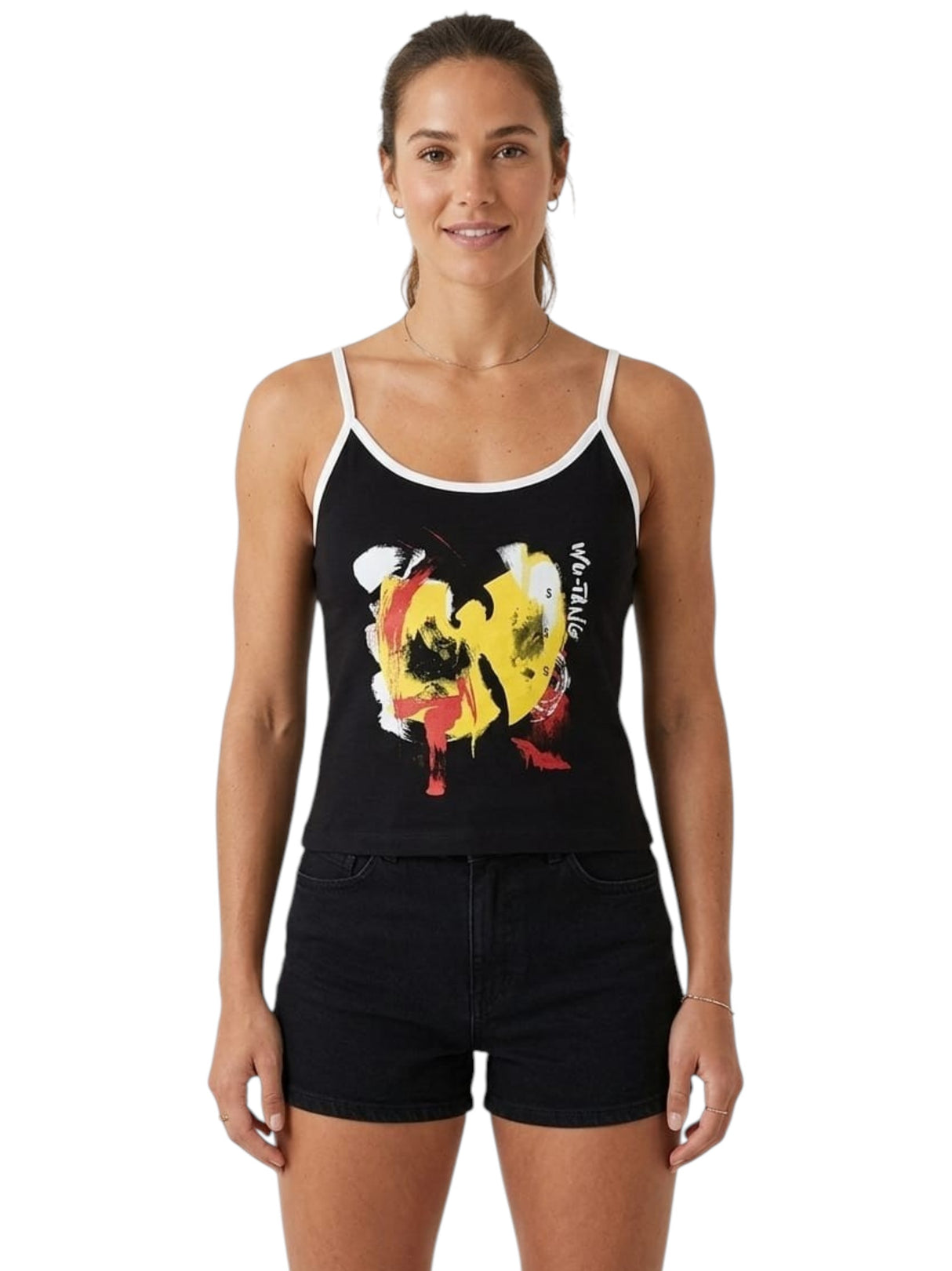 Image for Women's Printed Top,Black