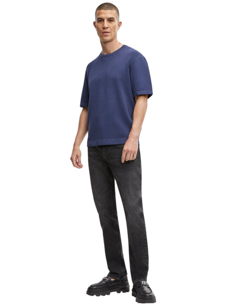 Image for Men's Textured Top,Navy