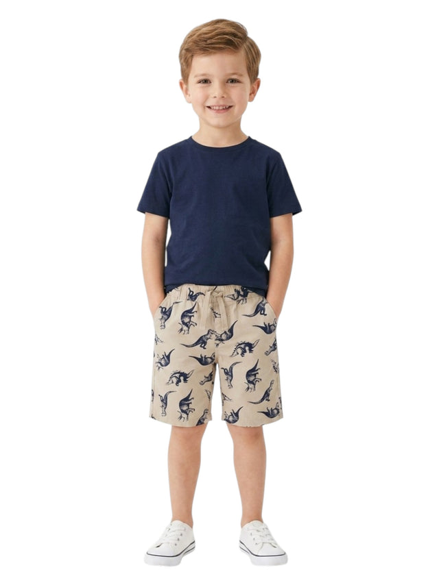 Image for Kids Boy's Printed Short,Beige