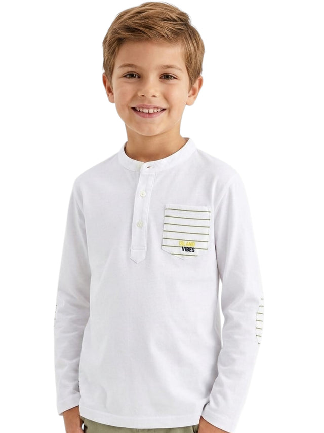 Image for Kids Boy's Printed Top,White