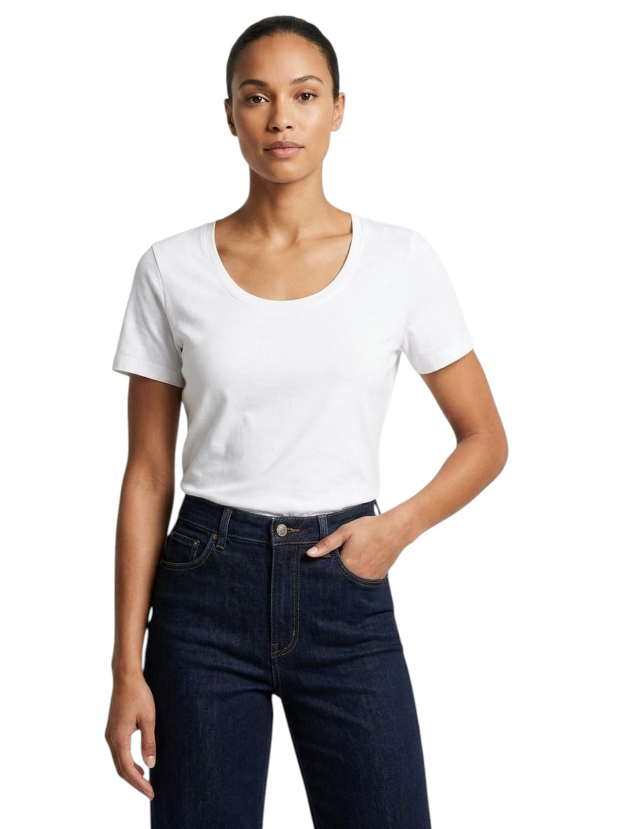 Image for Women's Plain Top,White 