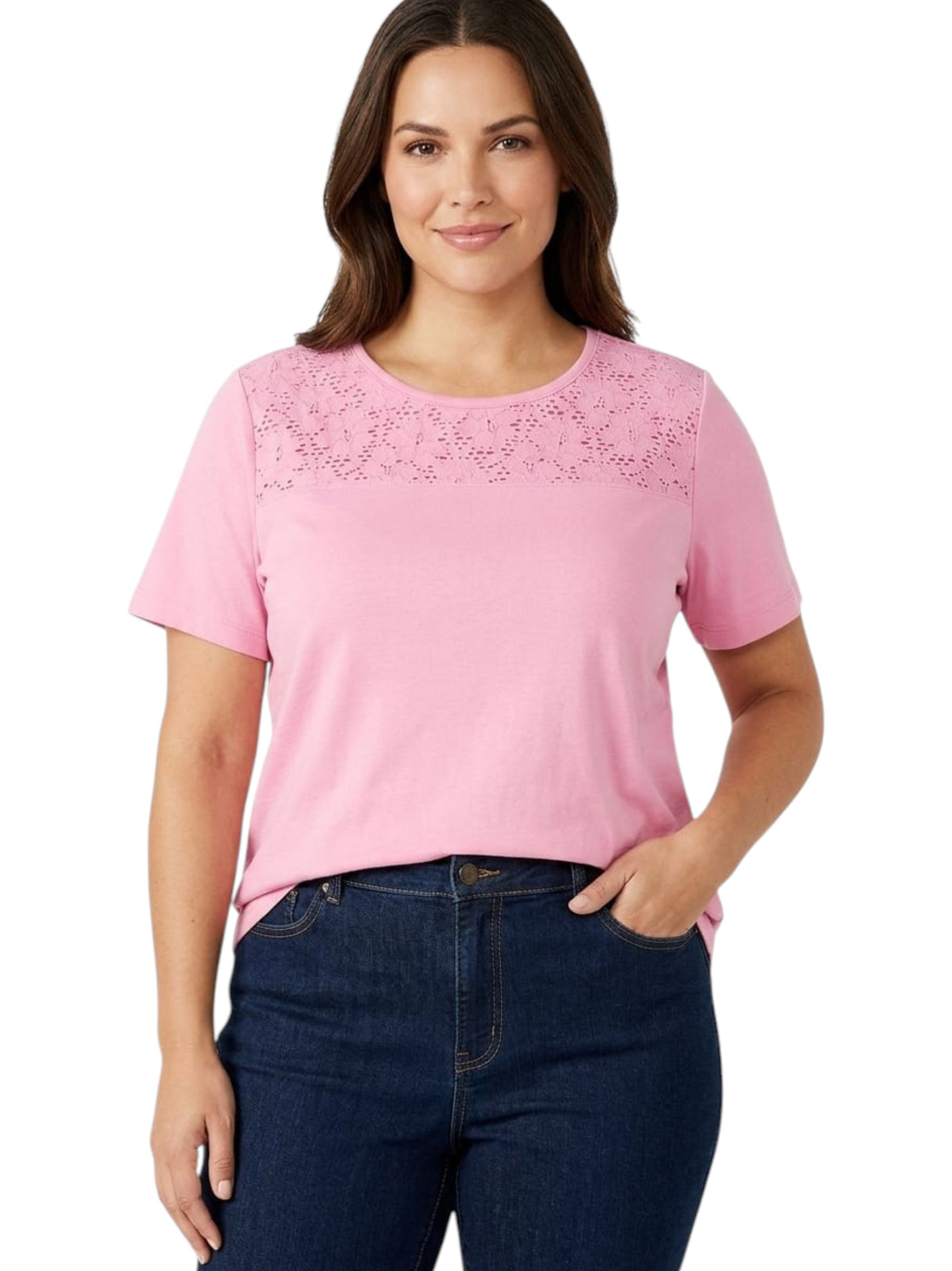 Image for Women's Texturesd Top,Pink