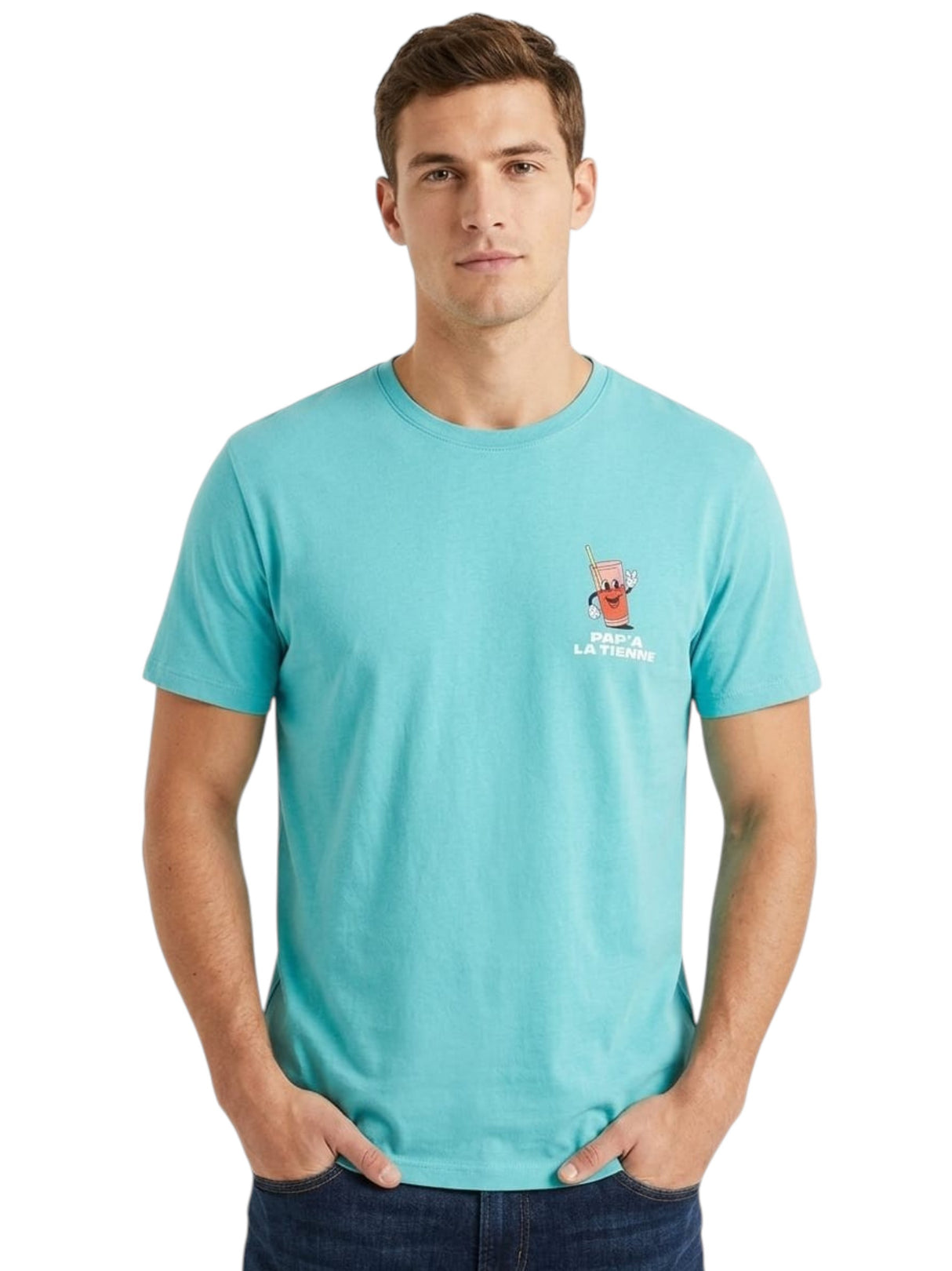 Image for Men's Printed Top,Blue