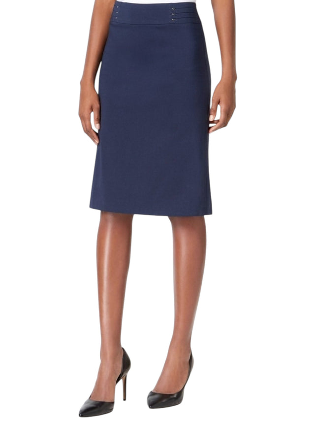 Image for Women's Plain Solid Skirt,Navy