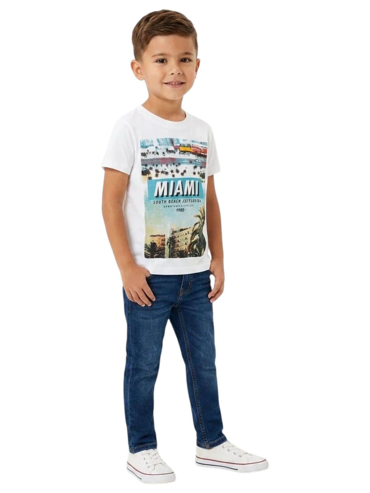 Image for Kids Boy's Printed Top,White