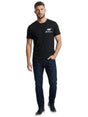 Image for Men's Back Prited Top,Black