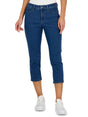 Image for Women's Plain Capri Jeans,Blue