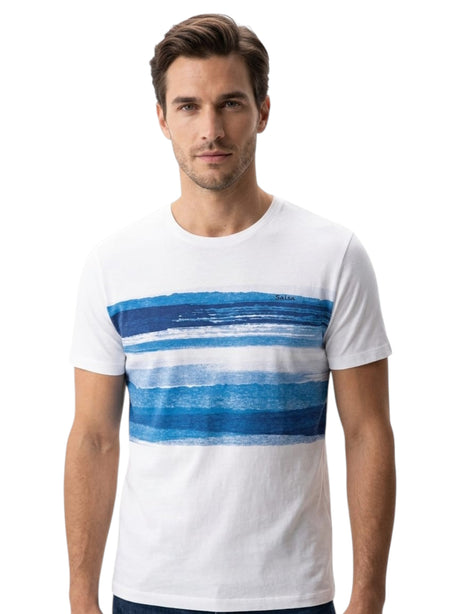 Image for Men's Printed Top,White