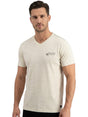 Image for Men's Textured Casual T-Shirt,Off White