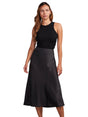 Image for Women's Plain Solid Skirt,Black