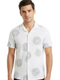 Image for Men's Printed Dress Shirt,White