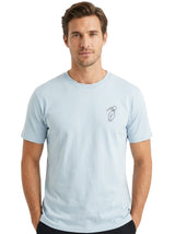 Image for Men's Back Printed Top,Light Blue