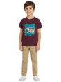 Image for Kids Boy's Printed Top,Burgundy