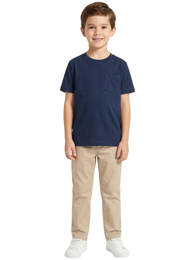 Image for Kids Boy's Plain Top,Navy