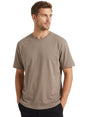 Image for Men's Plain Top,Dark Beige