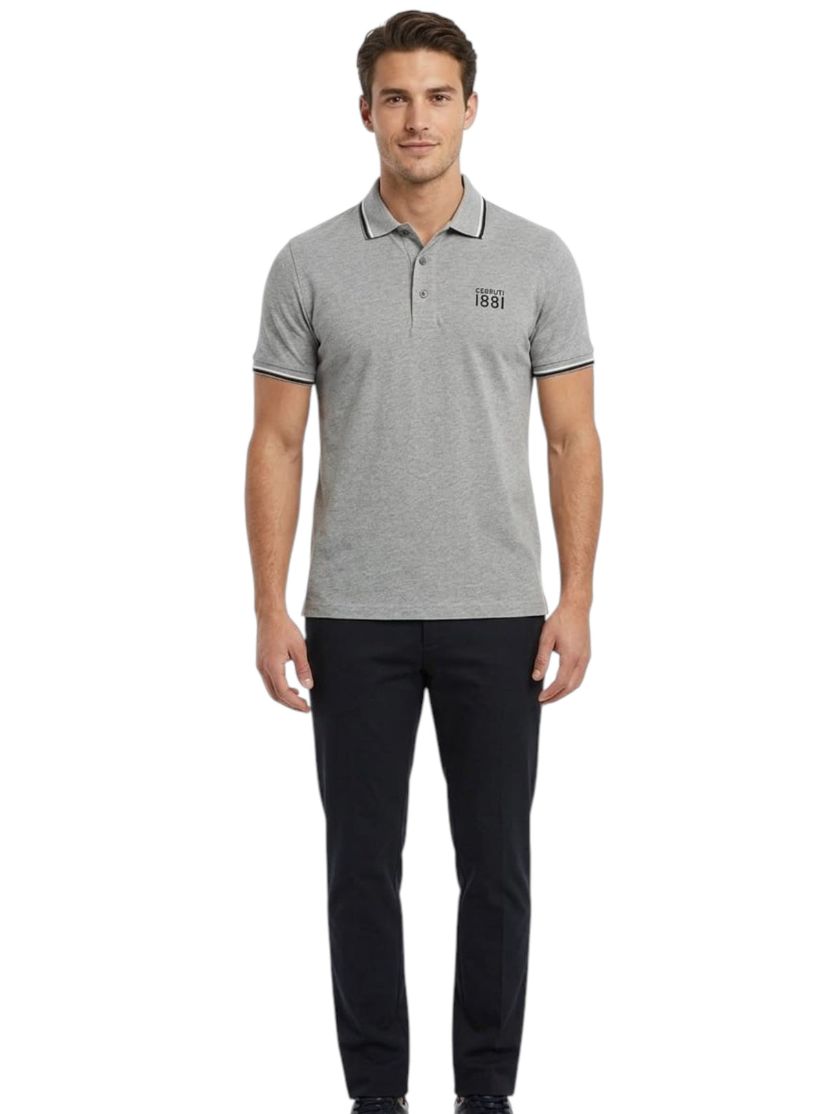 Image for Men's Colorblocked Top,Light Grey