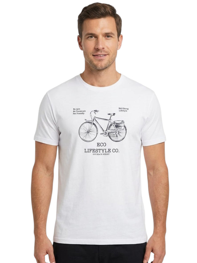 Image for Men's Printed Top,White