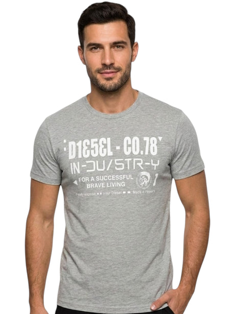 Image for Men's Printed Top,Light Grey