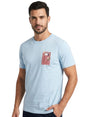 Image for Men's Prited Top,Light Blue