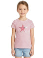 Image for Kids Girl's Sequined Stripped Top,White/Pink