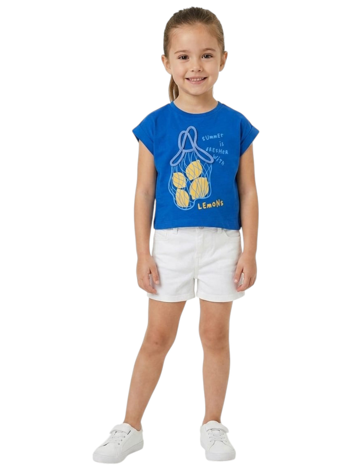 Image for Kids Girl's Printed Top,Navy Blue