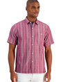 Image for Men's Stripped Dress Shirt,Dusty Rose