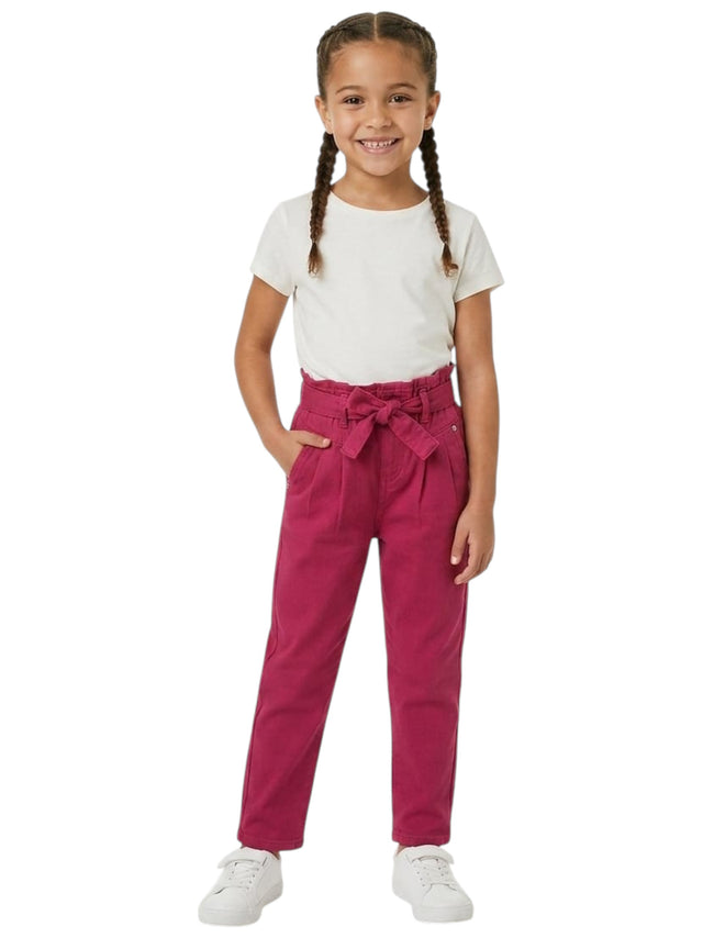 Image for Kids Girl's Plain Solid Pant,Dark Fuchsia