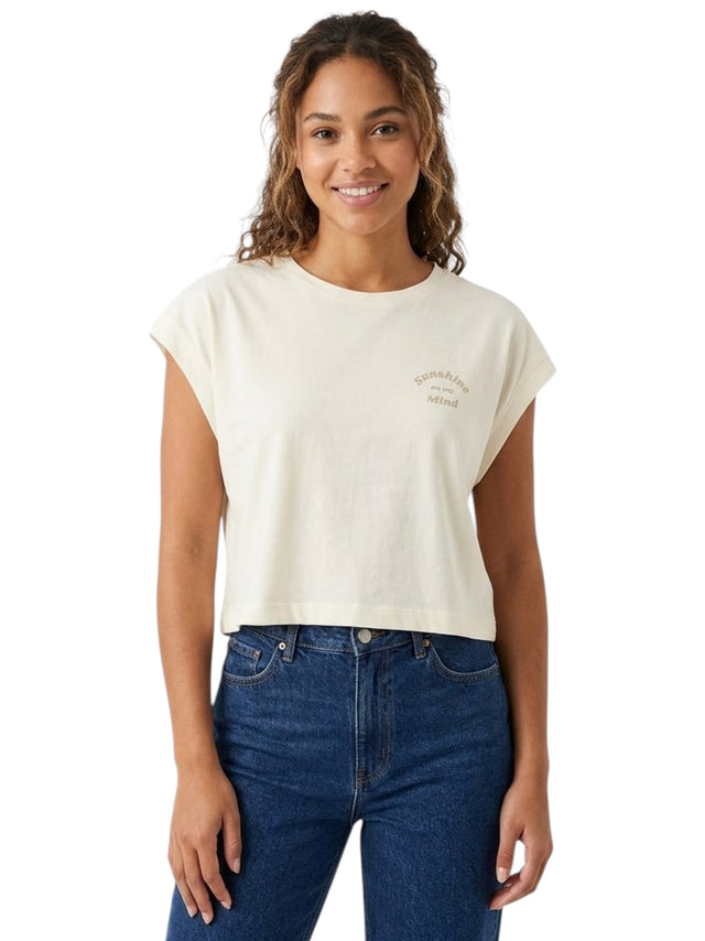 Image for Women's Printed Top,Light Beige