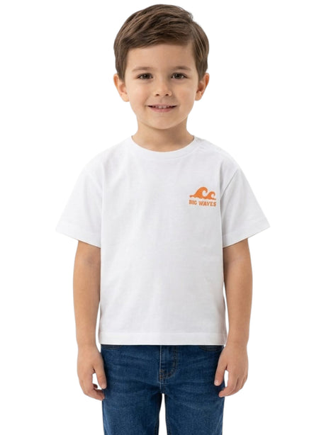 Image for Kids Boy's Printed Back Top,White
